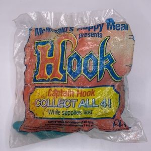 Vintage 1991 HOOK McDonald’s Captain Hook Happy Meal Toy Sealed in Package